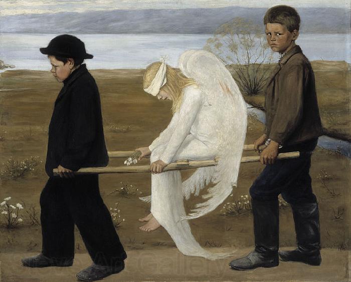 Hugo Simberg Wounded Angel Spain oil painting art